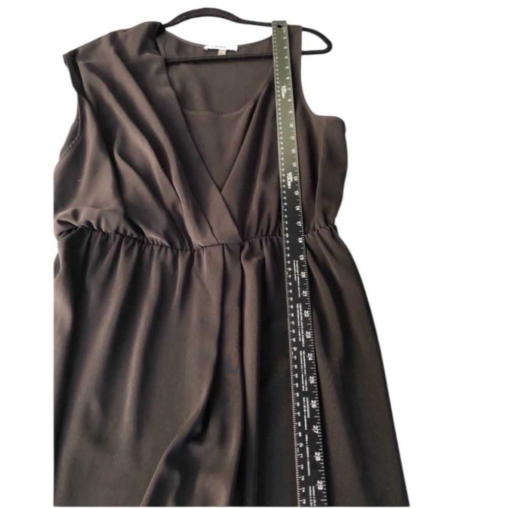 DKNY large black  Donna Karen black dress with built in cami fits 10-12